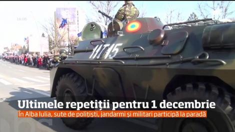 Repetiţiile pentru paradele militare de Ziua României s-au încheiat