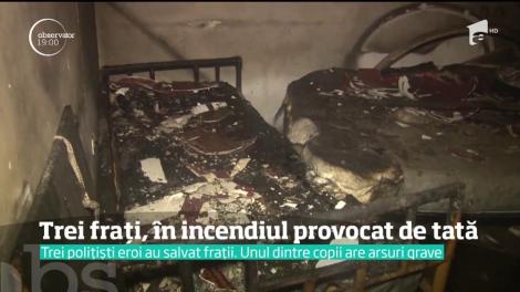 Tatăl piroman nu a recunoscut că a vrut să-şi omoare copiii