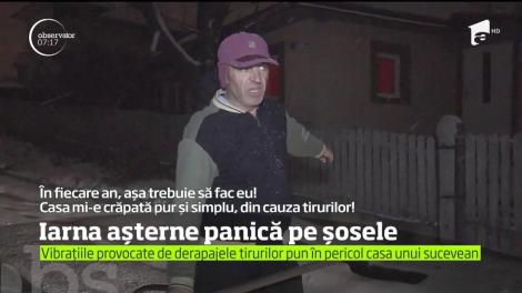 Autorităţile sucevene au fost luate prin surprindere de ninsoare