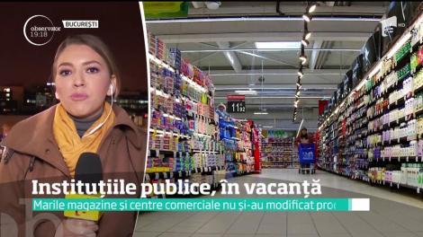 Programul instituțiilor publice, marilor magazine și băncilor în vacanța de 1 Decembrie