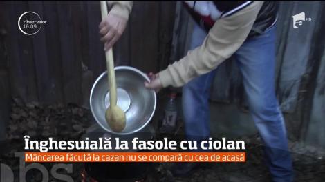 De Ziua Naţională a României nu a lipsit, nici în acest an, deja tradiționala înghesuială la fasole cu ciolan