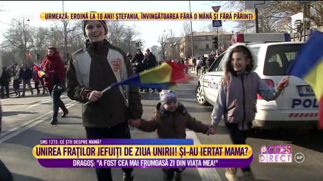 Fraţii jefuiţi de mamă și-au petrecut prima zi din viața lor împreună chiar de ziua Unirii!