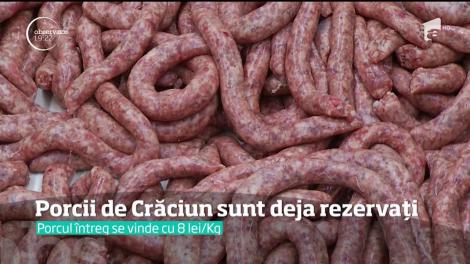 În satele din apropierea Bucureştiului, bursa cărnii de porc e oficial deschisă