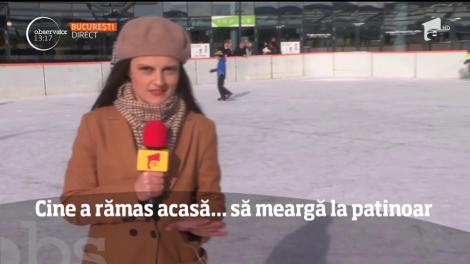 Românii rămași acasă de 1 Decembrie se pot distra la patinoare