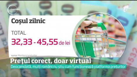 Platforma Monitorul Preţurilor, ignorată de români