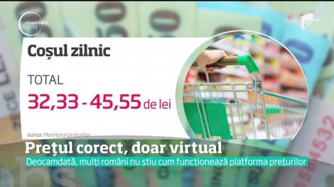 Platforma Monitorul Preţurilor, ignorată de români