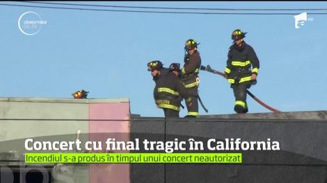 Concert cu final tragic în California. Cel puţin nouă oameni şi-au pierdut viaţa în incendiul care a cuprins depozitul reamenajat ca studio