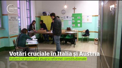 În Italia şi Austria se decide viitorul celor două ţări şi chiar al întregii UE