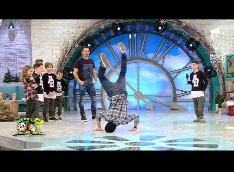 Breakdance battle! Dani Oțil vs. copiii de la Kids Squad