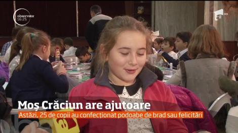 Mos Craciun are ajutoare in Ploieşti. 25 de puşti meşteresc în "Atelierele lui Moş Crăciun"