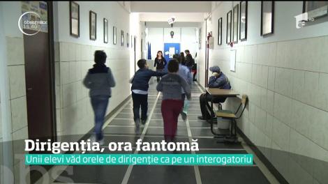 Orele de dirigenţie, inexistentă în şcolile româneşti