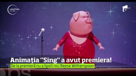 Mult aşteptata animaţie Sing a fost lansată în Los Angeles