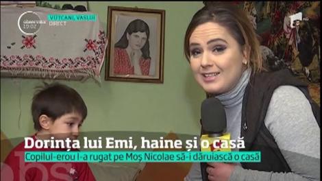La şase ani, un băieţel din Vaslui este erou. A intrat în flăcări ca să-şi salveze surorile mai mici din casa care ardea