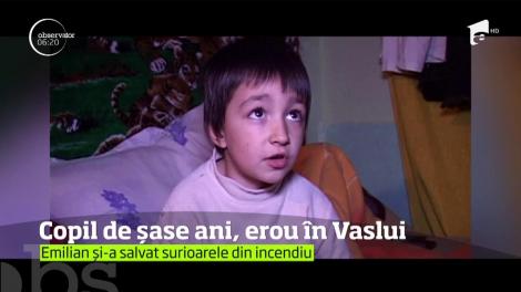 Copil de şase ani, erou în Vaslui. Şi-a salvat surorile mai mici din flăcări