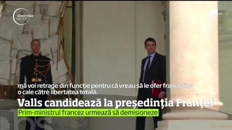Prim-ministrul Franţei şi-a anunţat va candidatura la preşedinţie