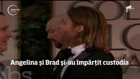 Brad Pitt şi Angelina şi-au împărţit custodia