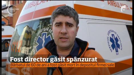 Gheorghe Buică, fost vicepreşedinte al Consiliului Judeţean Olt, a fost găsit spânzurat