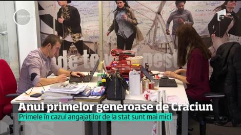 În cel mai profitabil an pentru companii, primele sunt pe măsură. Atât la stat, cât şi la privat, angajaţii vor primi bonusuri generoase de sărbători