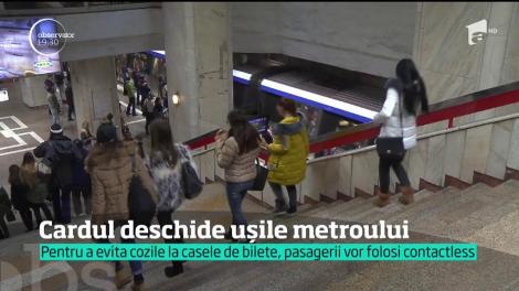 Cartela de metrou ar putea deveni în scurt timp istorie. Bucureştenii vor putea intra în subteran cu ajutorul cardului de salariu