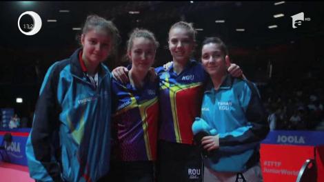 Echipa de tenis de masă a României a reuşit să câştige prima medalie de aur la un concurs internaţional