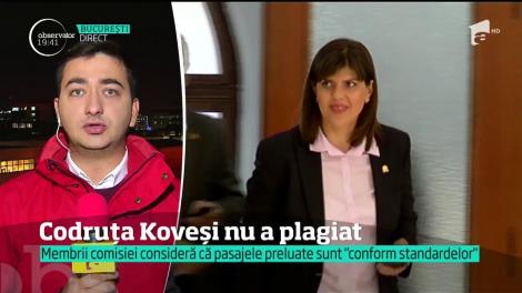 Laura Codruţa Kovesi nu a plagiat