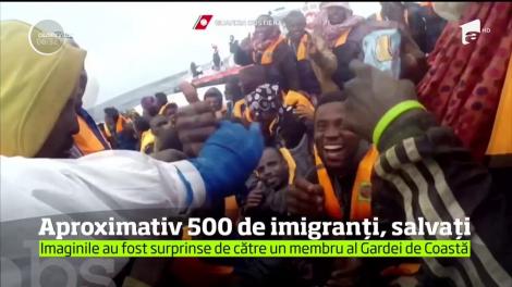 Aprope 500 de imigranţi, salvaţi de la înec