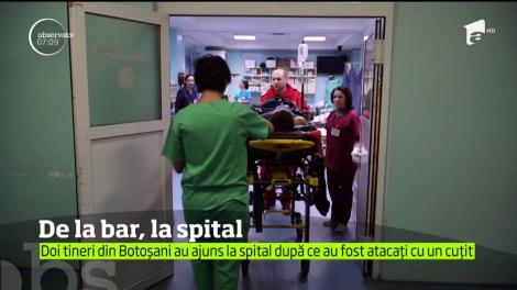 Scandal într-un bar din Botoşani! Doi tineri au ajuns la spital înjunghiaţi