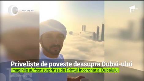 Imagini impresionante suprinse de la înălţime de prinţul încoronat al Dubaiului