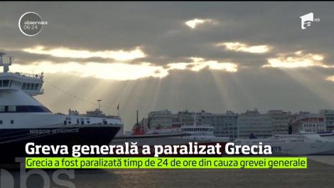 Greva generală a paralizat Grecia