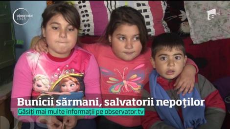 Doi bunici din Buhuși cresc patru copii în sărăcie