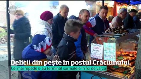 Bucureştenii care ţin post s-au răsfăţat cu bucate din pește atent preparate, la târgurile de profil
