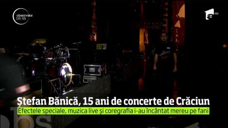 Ștefan Bănică sărbătorește 15 ani de concerte de Crăciun