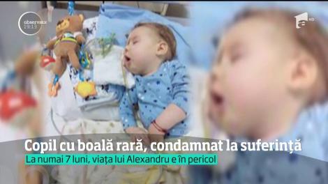 Un bebeluş de şapte luni, născut cu o afecţiune gravă, a primit zeci de diagnostice diferite, până când un medic i-a descoperit maladia