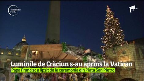 Luminile de Crăciun s-au aprins la Vatican