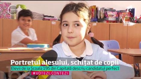 Portretul alesului, schiţat de copii