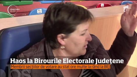 Haos la birourile electorale judeţene