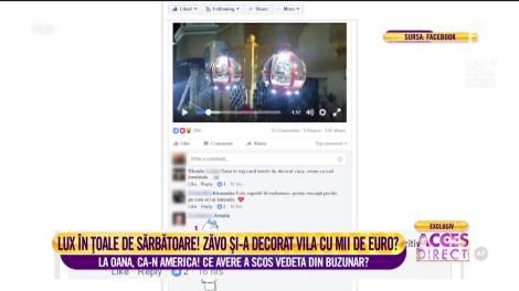 Oana Zăvoranu a blocat strada ca să-şi împodobească vila pentru Crăciun!