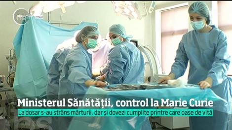 Ministrul Sănătăţii a trimis corpul de control la secţia de ortopedie de la Spitalul Marie Curie