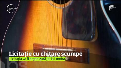 Fanii înrăiţi ai rockerului Jimi Hendrix au şansa să pună mâna pe chitara artistului