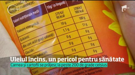 Uleiul încins, un pericol pentru sănătate