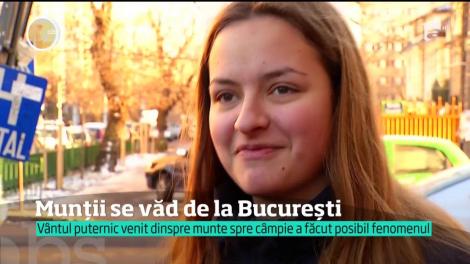 Fenomen rar! Munţii Carpaţi s-au putut vedea şi de la Bucureşti!