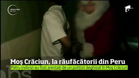 Moş Crăciun şi-a făcut apariţia la uşa unor traficanţi de droguri, în Peru