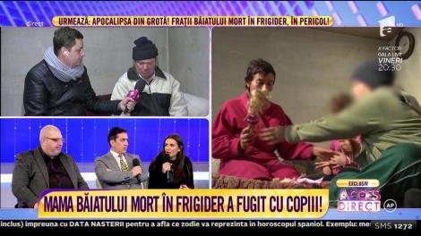Mama băiatului mort în frigider a fugit cu copiii!