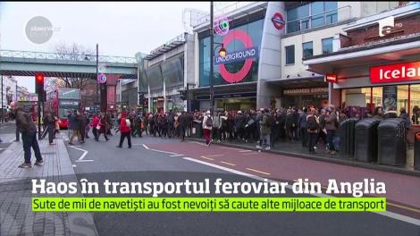 Haosul a cuprins căile ferate suburbane din jurul Londrei în urma celei mai ample greve din ultimii 20 de ani