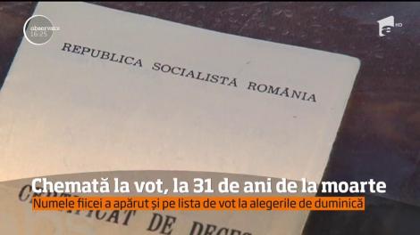 O femeie din Argeş a fost chemată la vot, la 31 de ani de la moarte