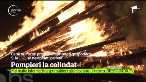 Elevii şcolii de pompieri de la Boldeşti au plecat la colindat