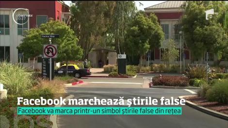 Facebook va marca ştirile false