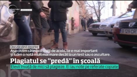 Plagiatul se "predă" în şcoală!