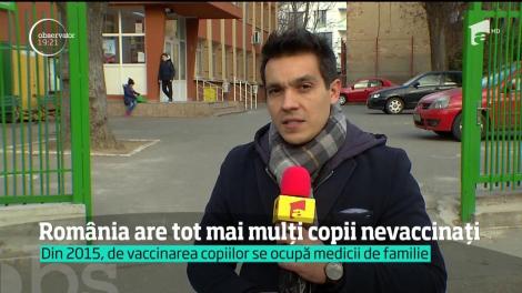 România are tot mai mulţi copii nevaccinaţi