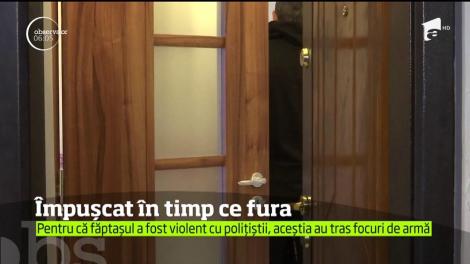Un hoţ de locuinţe a fost prins doar cu focuri de armă în Bucureşti
